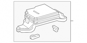 Lexus RX450h 20-22 Underhood Fuse Box Cover