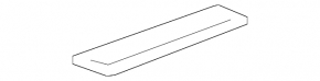 Rear left outer door sill plate for Acura MDX 2007-2009, chrome