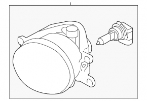 Fog lamp PTF right Subaru Legacy 15-19