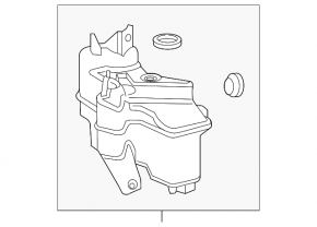 Toyota Prius 50 Prime 17-22 Windshield Washer Reservoir