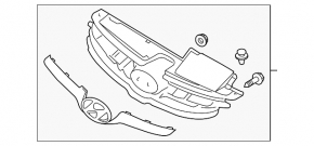 Radiator grille Hyundai Elantra UD 11-13 prerest GLS