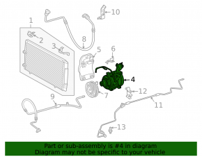 Air conditioning compressor for Toyota Solara 3.3 04-08