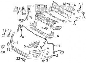 Parking sensors rear Ford Escape MK3 13- without ring