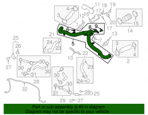 Air pipe tee Porsche Macan 15-18 3.0T, 3.6T with sensor