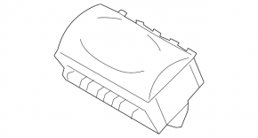 Subaru Outback 15-17 passenger airbag in the dashboard