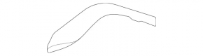 Right rear bumper trim for Mercedes GLE 53/63 21-26, upper, AMG pack, night pack