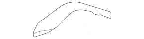Right rear bumper trim for Mercedes GLE 53/63 21-26, upper, AMG pack, night pack