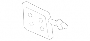 Mercedes A-class V177 19-22 AMG rear bumper towing hook cap (package)