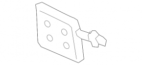 Mercedes A-class V177 19-22 AMG rear bumper towing hook cap (package)
