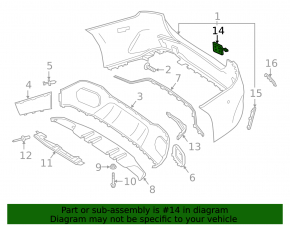 Mercedes A-class V177 19-22 AMG rear bumper towing hook cap (package)