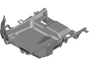 Floor covering front right Ford C-max MK2 13-18 beige