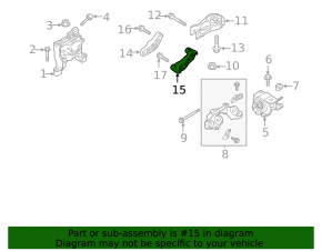 Rear engine bracket Mazda CX-5 17- Automatic transmission