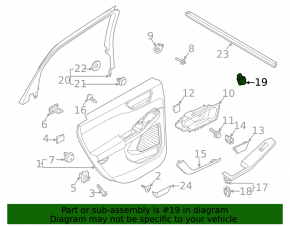 Front right window lift control Ford Explorer 20-