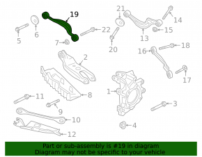 Rear left transverse control arm for Porsche Cayenne 19-24