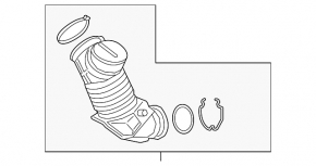 Air duct from the filter BMW 2 G42 2022-25 Without M4. 2022-25, 3.0L