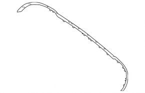 Mercedes W213 E 17-20 chrome rear bumper molding, Luxury