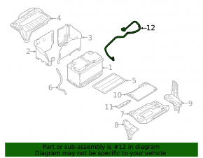 Positive battery terminal Infiniti QX30 17-19 with squib