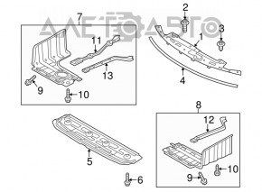 Front bumper protection Kia Optima 11-13 prerest hybrid