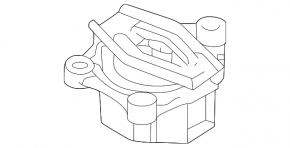 Front engine mount upper left Polestar 2 21 - bracket torn off