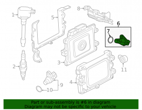 Crankshaft Position Sensor Honda Civic X FC 16-21 K20C2
