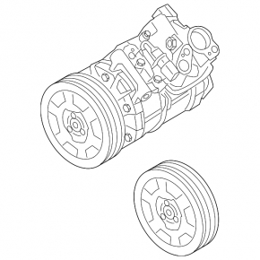 Air conditioning compressor Audi A6 04-11 3.0, 3.2