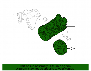 Air conditioning compressor Audi A6 04-11 3.0, 3.2