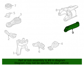 Engine mount left Honda CRV 20-22 hybrid