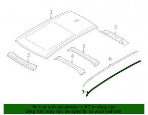 Roof lining left BMW X5 F15 14-18