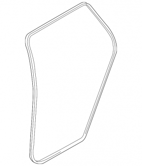 Rear left door seal BMW X5 E70 07-13