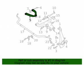 Upper control arm, front left, Nissan Frontier 22-26