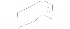Front left lower fender bracket VW Beetle 12-19