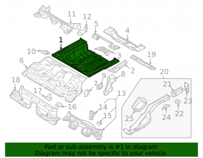 Audi A3 8V 15-20 4d AWD trunk trough