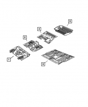 Trunk trough Chrysler Pacifica 17-