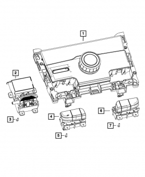 Jeep Grand Cherokee WL 21-25 Shift Washer for Air Suspension and Driving Mode Control