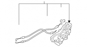 Rear right door lock for Lexus RX300 98-03