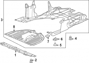 Front engine guard Honda Civic XI FE/FL 22- 2.0, 1.5T