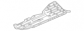 Bottom protection left Honda Civic X FC 16-21 plastic