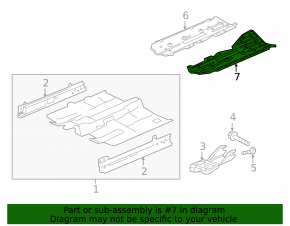 Bottom protection left Honda Civic X FC 16-21 plastic