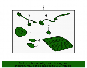 Right inner trunk lid light for Toyota Avalon 2010 (web)