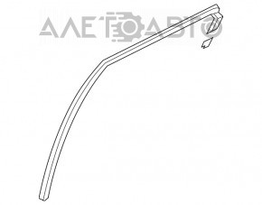 Rear left glass seal Hyundai Azera 12-17