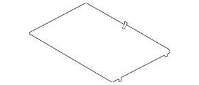 Trunk floor Kia Sorento 16-18 black
