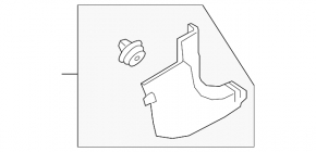 Front pillar trim lower right Hyundai Tucson 16-21 black, scratch, broken mount