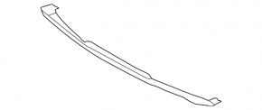 Hyundai Tucson 19-21 rear bumper lip trim, silver