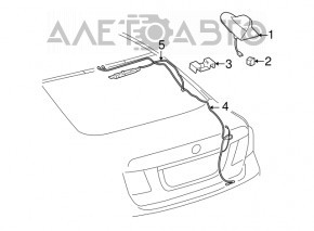Lexus LS460 LS600h fin antenna 07-09