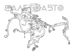 Wiring underhood with fuse box Buick Encore 13-14