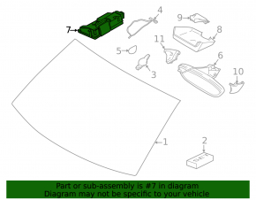 Porsche Macan 19-24 lane keeping camera on the windshield