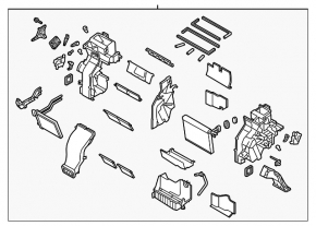 Kia Sorento 10-15 heater assembly