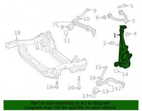 Front left axle Mercedes C-class W205 300/400/450 15-21 AWD
