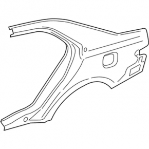 Lincoln Continental 17-20 rear right quarter