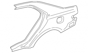 Lincoln Continental 17-20 rear right quarter